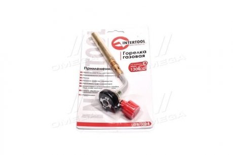 Горелка газовая, регулятор, сопло D=10мм Intertool GB-0024 (фото 1)