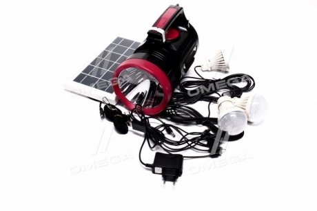 Фонарь аккумуляторный 1LED 5W + 22 SMD Intertool LB-0104 (фото 1)