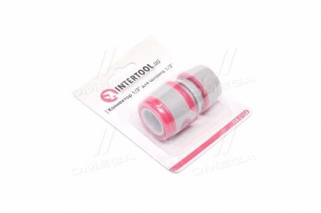 Коннектор 1/2" для шланга 1/2" Intertool GE-1116 (фото 1)