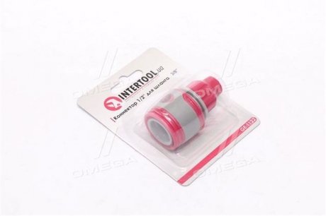 Коннектор 1/2" для шланга 3/8" Intertool GE-1122 (фото 1)
