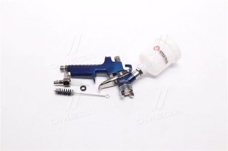 Краскопульт пневматичний HVLP MINI, форсунка 1.2мм, бачок 125мл., 3бар. Intertool PT-0122 (фото 1)