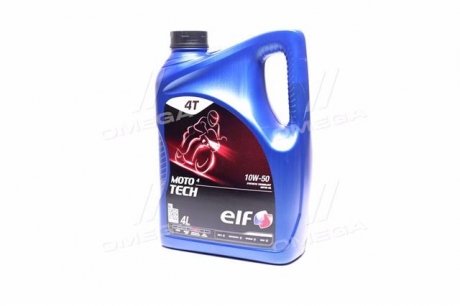 Олива моторна MOTO 4 TECH 10W-50 (Каністра 4л) ELF 213950 (фото 1)