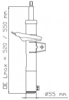 Амортизатор подвески KYB 3358015 (фото 1)