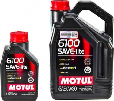 Масло моторное 6100 Save-Lite 5W-30 (1 л) MOTUL 839611 (фото 1)