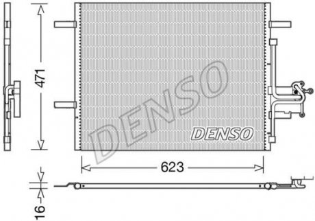 Радиатор кондиціонера DENSO DCN33010 (фото 1)