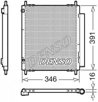 Радиатор кондиціонера DENSO DCN07003 (фото 1)