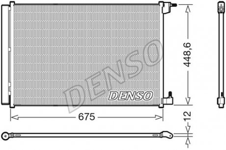 Радиатор кондиціонера DENSO DCN17060 (фото 1)