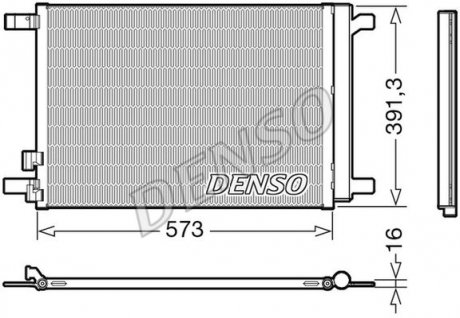 Радіатор кондиціонера DENSO DCN32066 (фото 1)