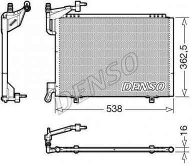 Радиатор кондиціонера DENSO DCN10042 (фото 1)