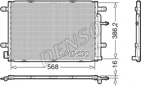 Радиатор кондиціонера DENSO DCN02039 (фото 1)