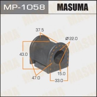 РЕЗ. СТАБИЛИЗАТОРА RR EE100 lifbek AE90 (4AGE) Masuma MP-1058 (фото 1)