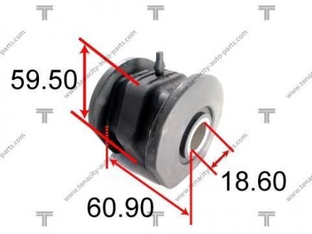 Сайлентблок переднього важеля задній L=R HONDA CIVIC 1.6 95-00 TENACITY AAMHO1002 (фото 1)