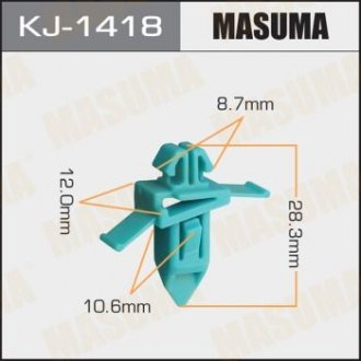 Клипса (пластиковая крепежная деталь) Masuma KJ1418 (фото 1)