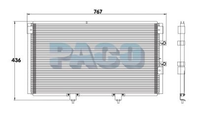 Радіатор кондиционера PACO PL3215 (фото 1)