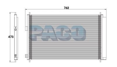 Радиатор кондиционера PACO MP3649 (фото 1)