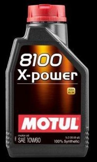 Олива моторна 854811/8100 X-POWER SAE 10W60 (1L)/106142 MOTUL 854811 / 106142 (фото 1)