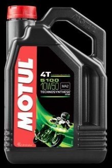 Олія для 4-х тактних двигунів Technosynthese естерова 836841/5100 4T SAE 10W50 (4L)/104076 MOTUL 836841 / 104076 (фото 1)