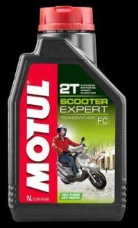 Олія для 2-х тактних двигунів Technosynthese 831801/SCOOTER EXPERT 2T (1L)/101254=105880 MOTUL 831801 / 105880 (фото 1)