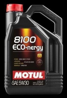 Масло моторне 100% синтетичне д/авто 812306/8100 ECO-NERGY SAE 5W30 (5L)/102898 MOTUL 812306 / 102898 (фото 1)