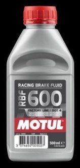 Гальмівна рідина 806910/RBF 600 FACTORY LINE (0,5L)/100948 MOTUL 806910 / 100948 (фото 1)