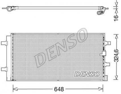 Радиатор кондиціонера DENSO DCN02044 (фото 1)