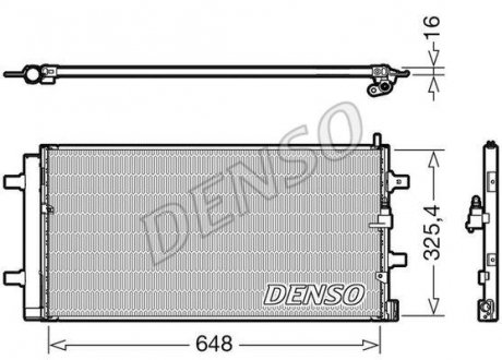 Радиатор кондиціонера DENSO DCN02040 (фото 1)