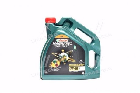 Масло моторн. Magnatec Stop-Start 0W-30 D (Канистра 4л) CASTROL 15D608 (фото 1)