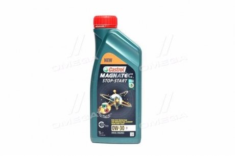 Масло моторн. Magnatec Stop-Start 0W-30 D (Канистра 1л) CASTROL 15D607 (фото 1)