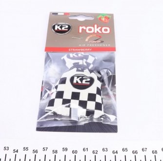 Автомобільний ароматизатор (освіжувач) повітря "полуниця" / VINCI ROKO RACE STRAWBERRY 25G K2 V820R (фото 1)