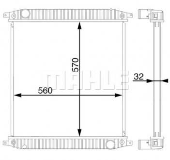 Радиатор MAHLE CR703000S (фото 1)