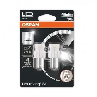 Лампа светодиодная P21W LED 12V 2,5W BA15S LEDriving SL (2шт.) OSRAM 7506DWP-02b (фото 1)