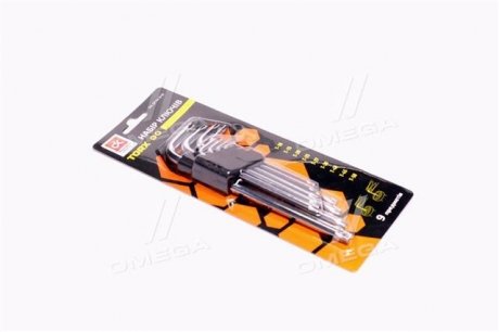 Набор ключей TORX 9 пр., Т10-50, L=180 мм <> Dk-Дорожная Карта DK-ST34-918 (фото 1)