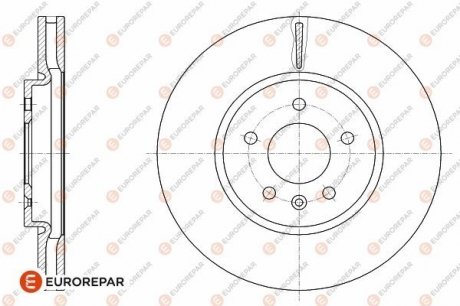 ДИСК ГАЛЬМІВНИЙ 1шт в уп. Eurorepar 1642764880 (фото 1)