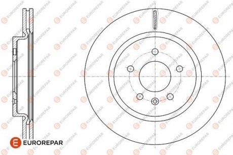 ДИСК ГАЛЬМІВНИЙ 1шт в уп. Eurorepar 1642776780 (фото 1)