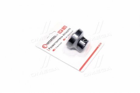 Разветвитель воздуха 1/4" на 3 выхода, W-образный, 10bar Intertool PT-1851 (фото 1)