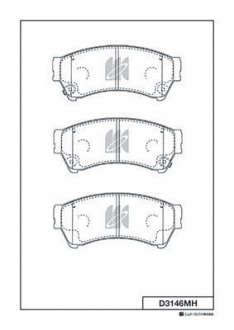 Колодки дискового гальма KASHIYAMA D3146MH (фото 1)
