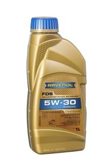 Олива для двигуна RAV FDS SAE 5W30 1L RAVENOL 1111139001 (фото 1)