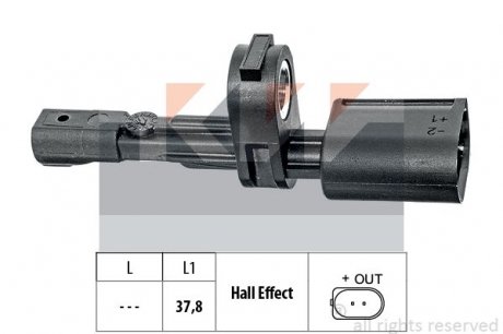 Датчик ABS, 1.2-2.0 +TDI/TSI 04- /Crafter 2.0 TDI 16- KW 460 017 (фото 1)