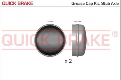 Пилозахисні ковпачки для ступиці QUICK BRAKE 9821K (фото 1)
