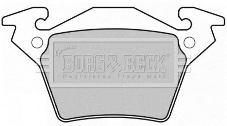 - Гальмівні колодки до дисків BORG & BECK BBP1670 (фото 1)