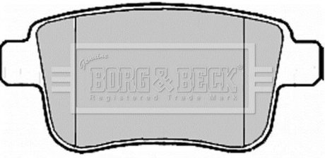 - Гальмівні колодки до дисків BORG & BECK BBP2185 (фото 1)