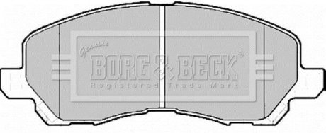 - Гальмівні колодки до дисків BORG & BECK BBP2173 (фото 1)