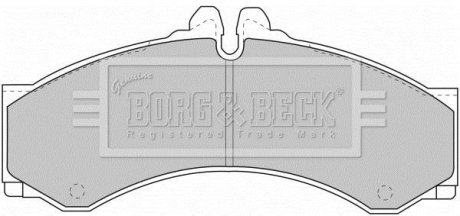 - Гальмівні колодки до дисків BORG & BECK BBP1589 (фото 1)