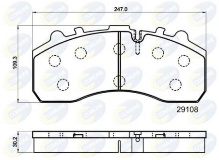 - Гальмівні колодки до дисків Comline CBP9042MK (фото 1)