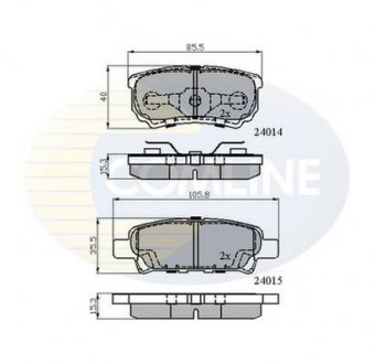 - Гальмівні колодки до дисків Comline CBP31290 (фото 1)