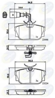 - Гальмівні колодки до дисків Comline CBP11151 (фото 1)