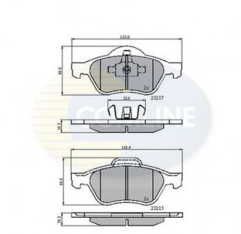 - Гальмівні колодки до дисків Comline CBP01115 (фото 1)