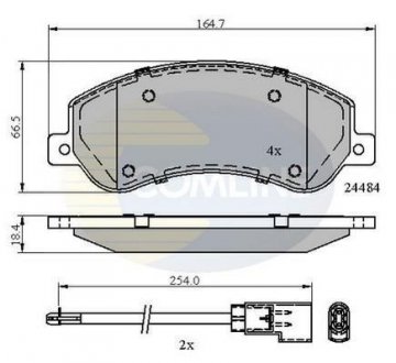 - Гальмівні колодки до дисків Comline CBP21512 (фото 1)