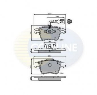 - Гальмівні колодки до дисків Comline CBP11311 (фото 1)
