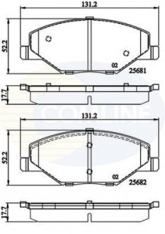- Гальмівні колодки до дисків Comline CBP02126 (фото 1)